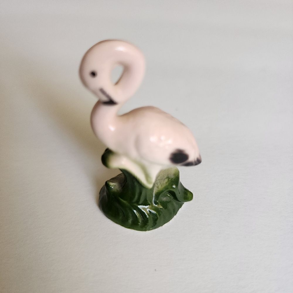 Sea World Miniature Fine Bone China Flamingo Statue